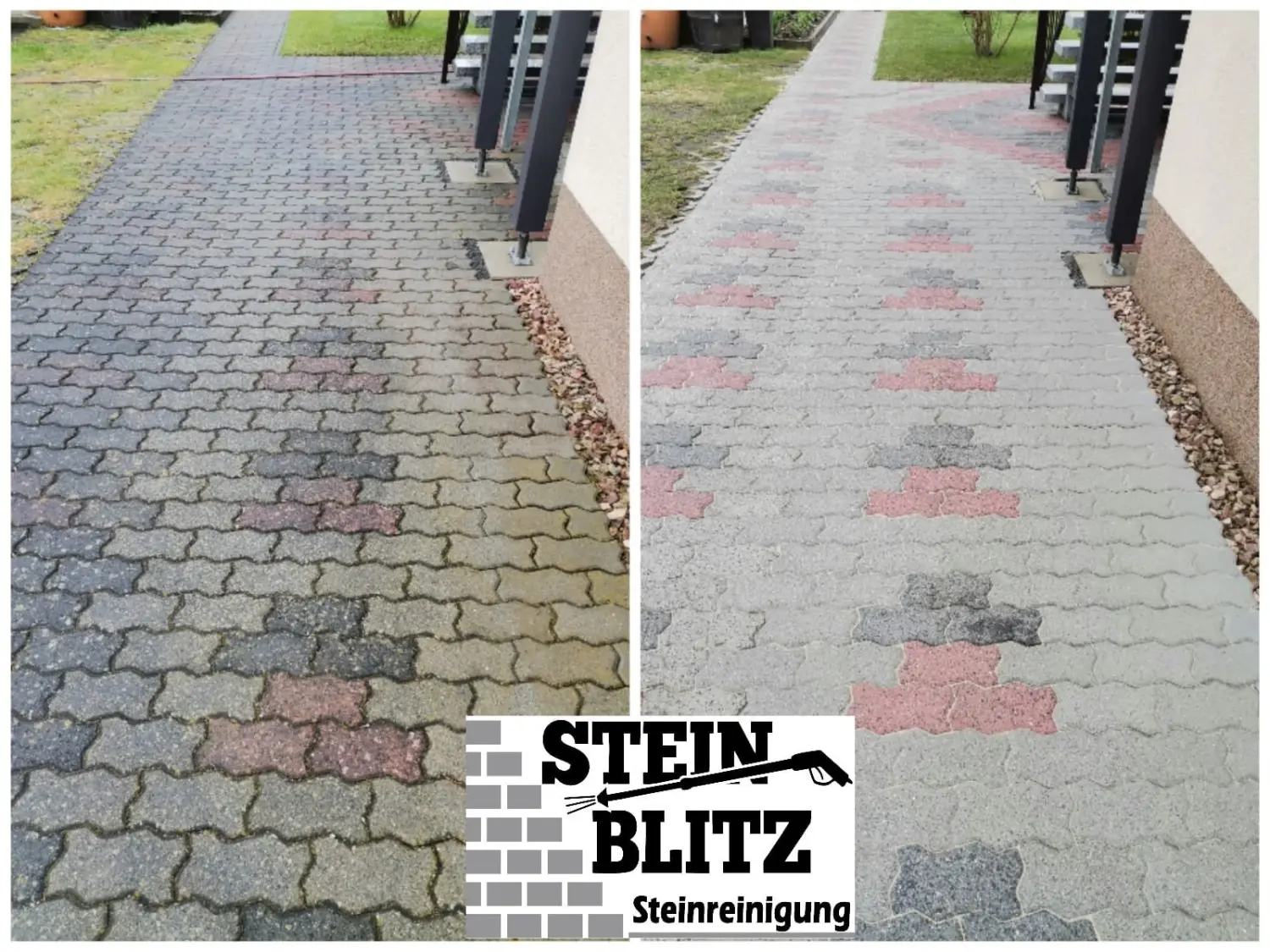 Gehweg Steinblitz Trettin