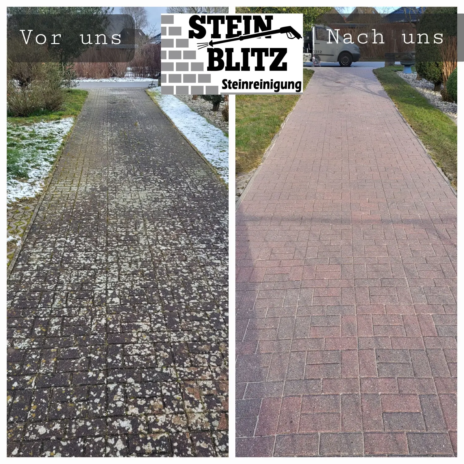 Gehweg Steinblitz Trettin